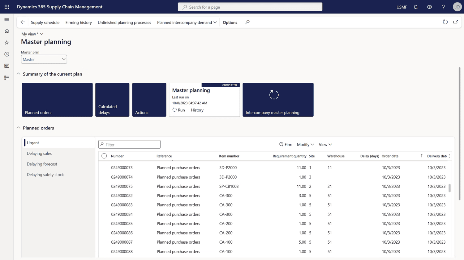 ms dynamics 365 for erp - supply chain management